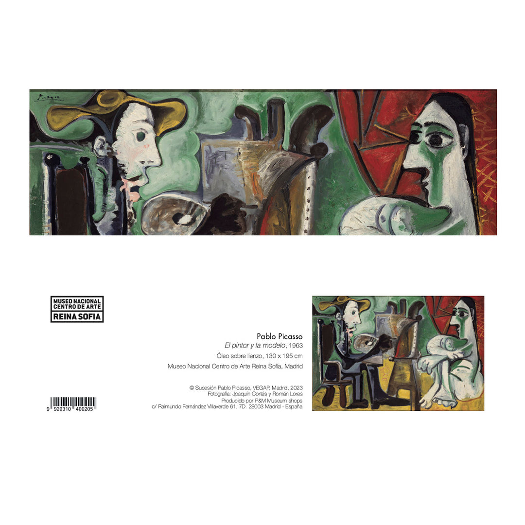 Marcapáginas "El pintor y la modelo"