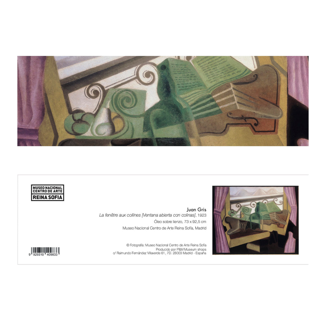 Marcapáginas "La fenêtre aux collines (Ventana abierta con colinas)"