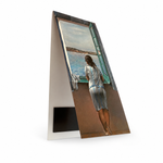Load image into Gallery viewer, "Figura en una finestra (Figure at the window)" bookmark with magnet