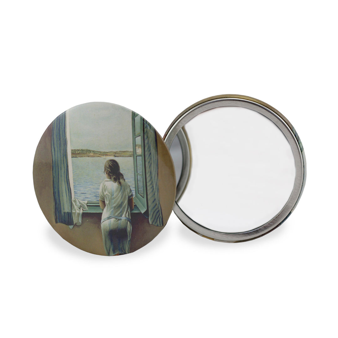 Pocket mirror "Figura en una finestra (Figure in a window)"