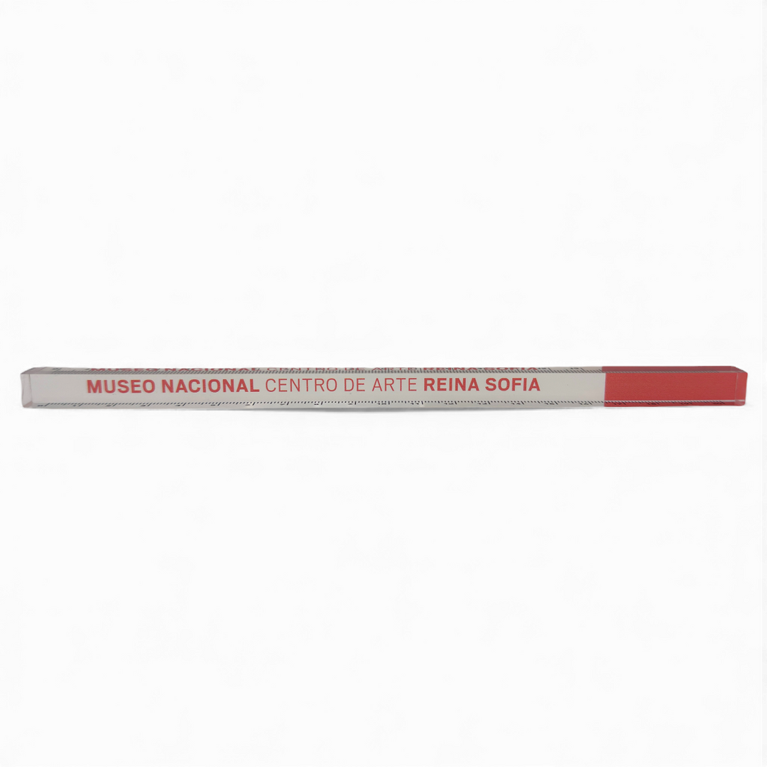Regla 20 cm. metacrilato logo Reina Sofía