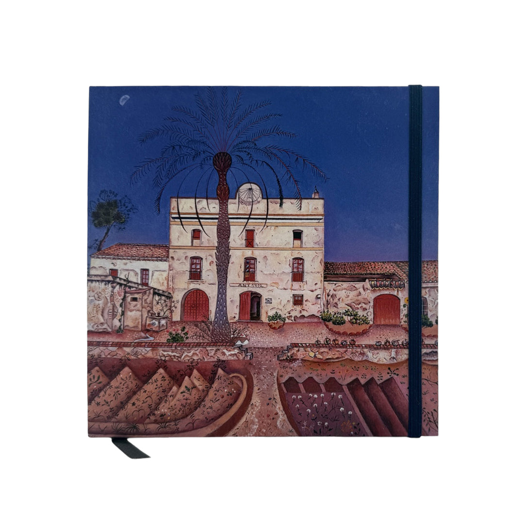 "La casa de la palmera" 15 x 15 hardcover notebook with elastic band
