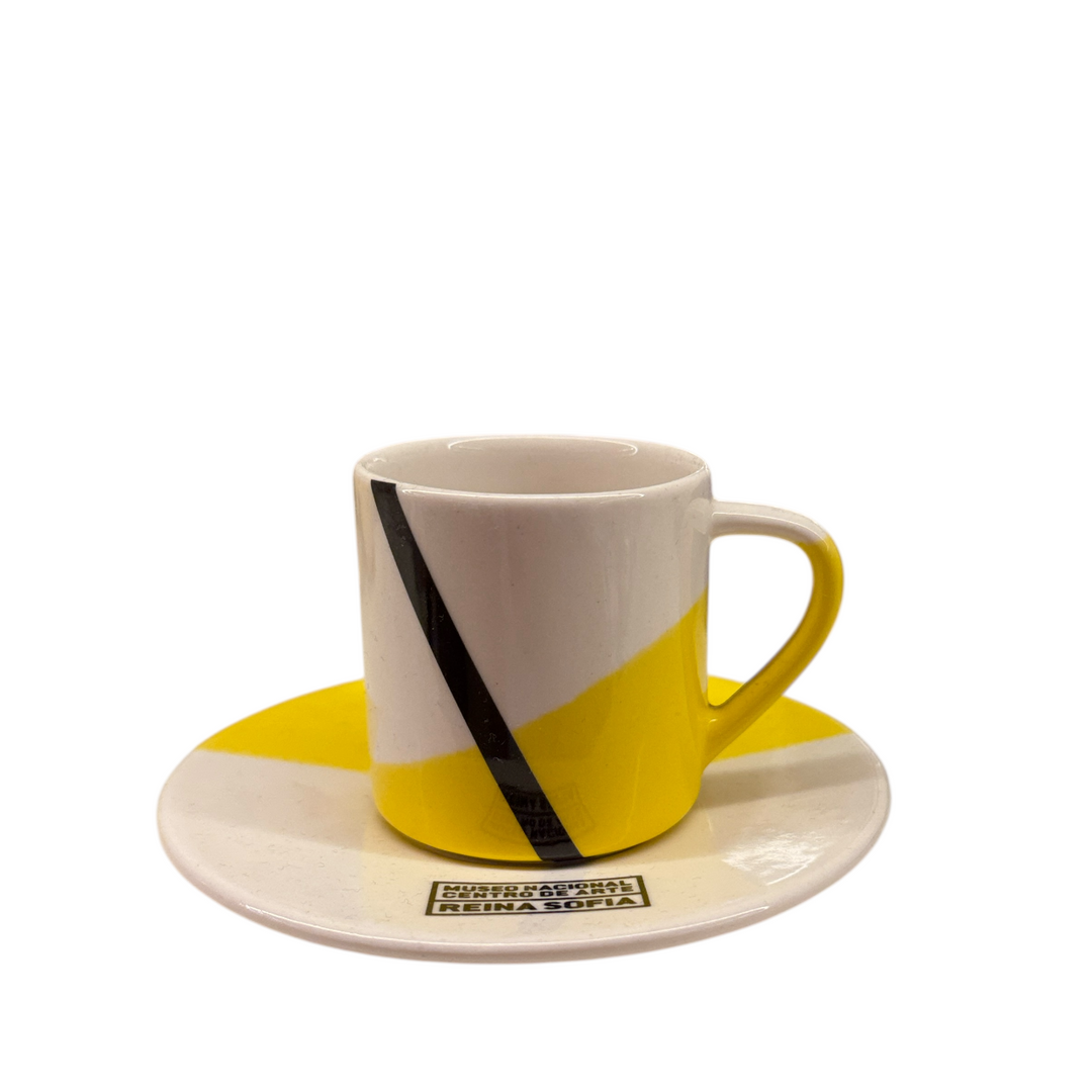 Taza de café bicolor logo