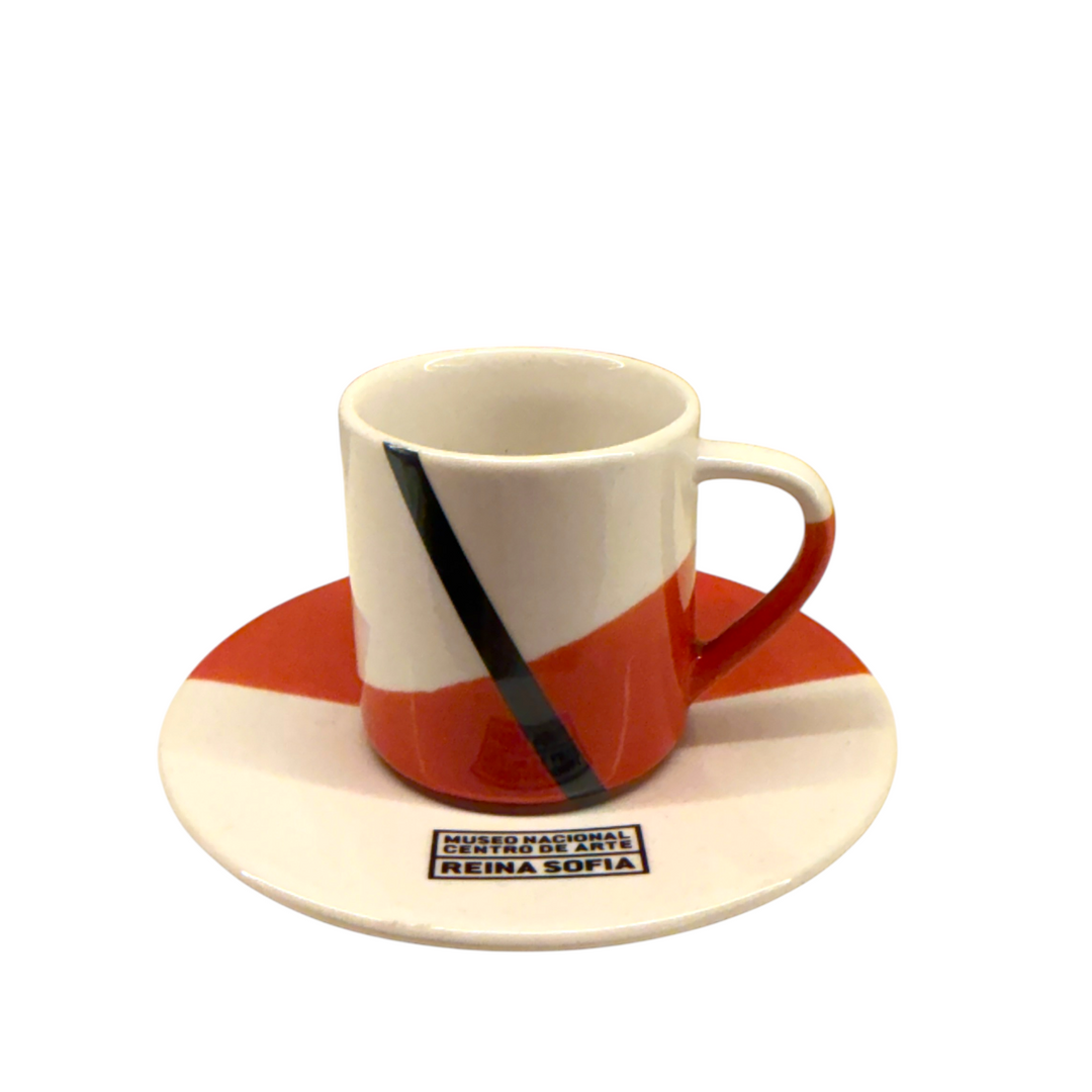 Taza de café bicolor logo