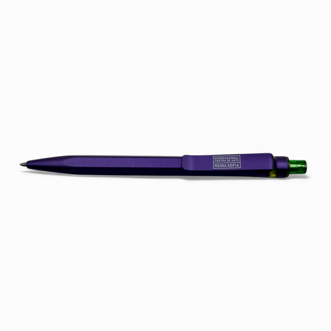 Reina Sofía logo purple green pen