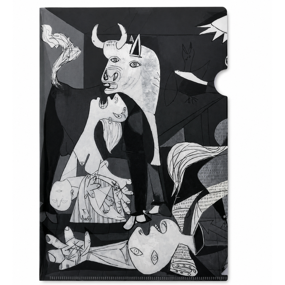"Guernica” bull folder