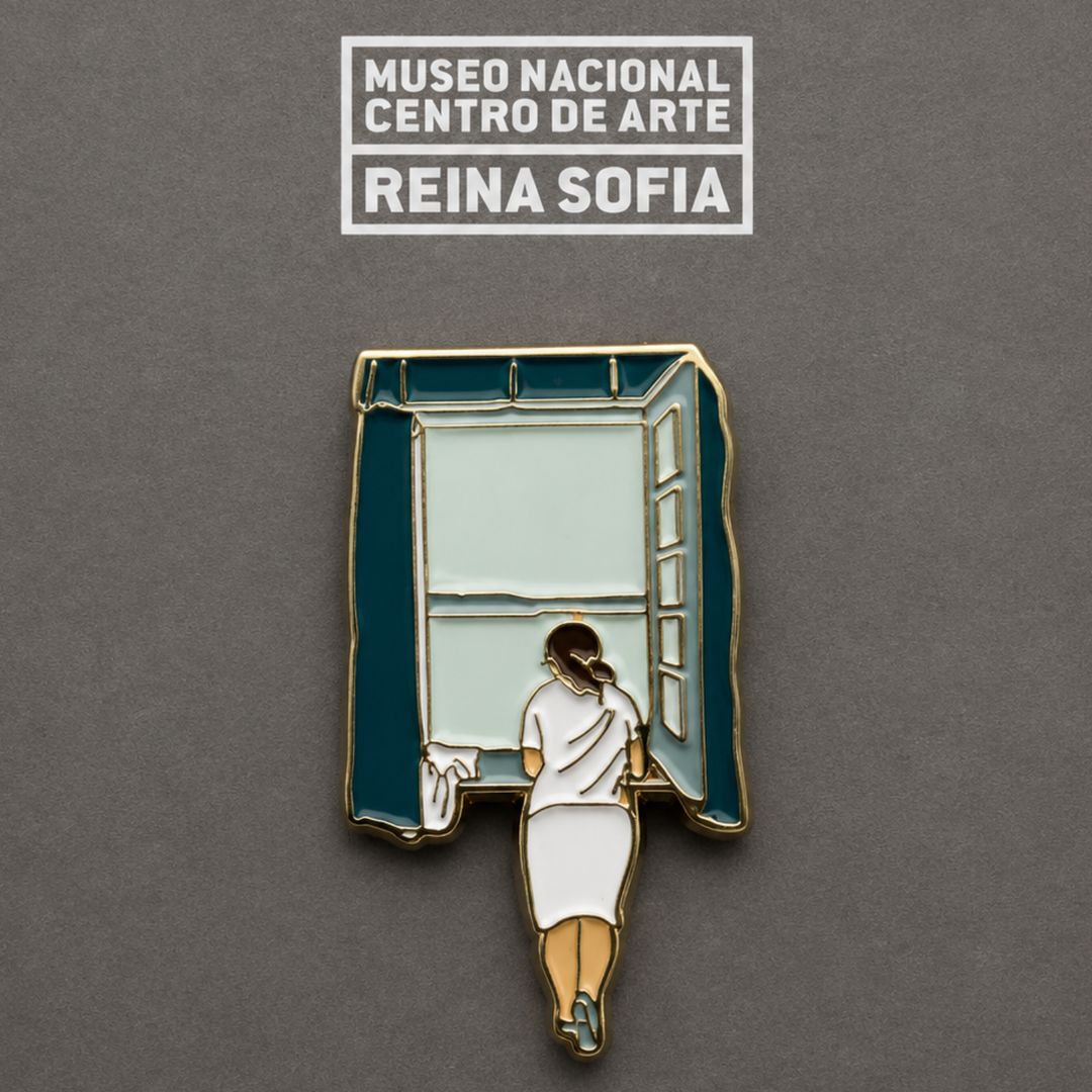 Pin "Figura en una finestra (Figure in a window)"