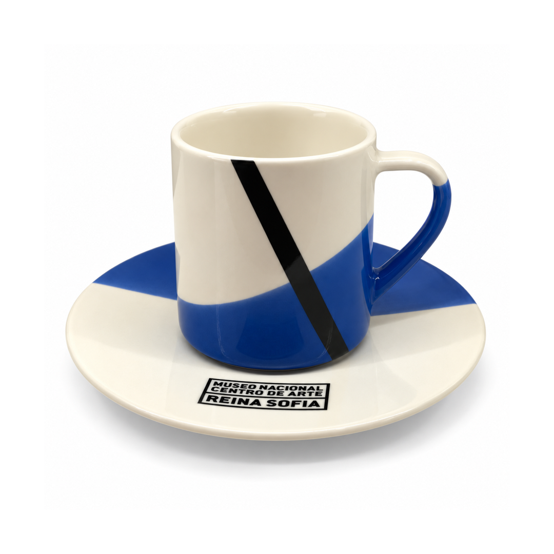 Taza de café bicolor logo