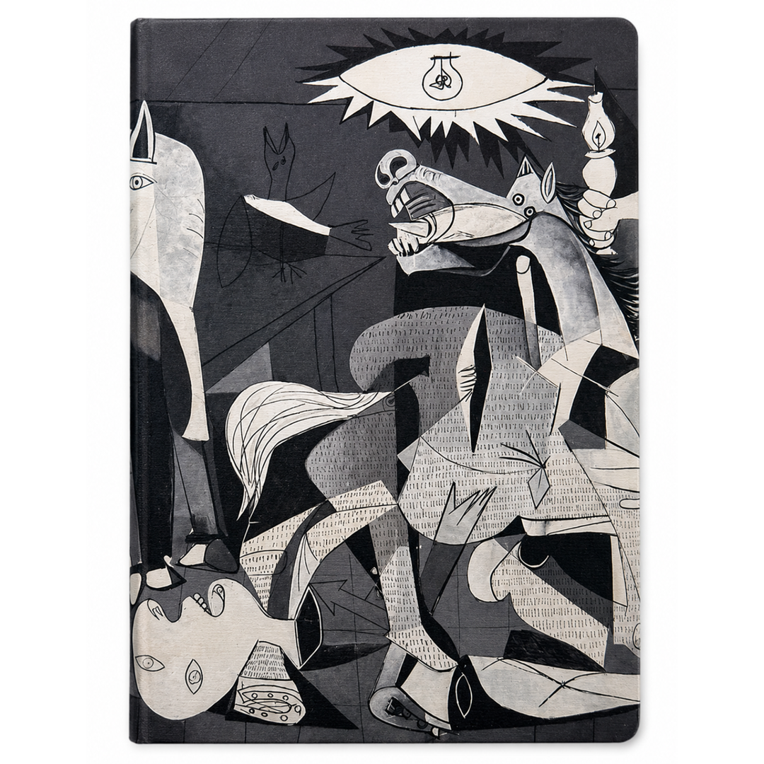 Singer notebook detail "Guernica"