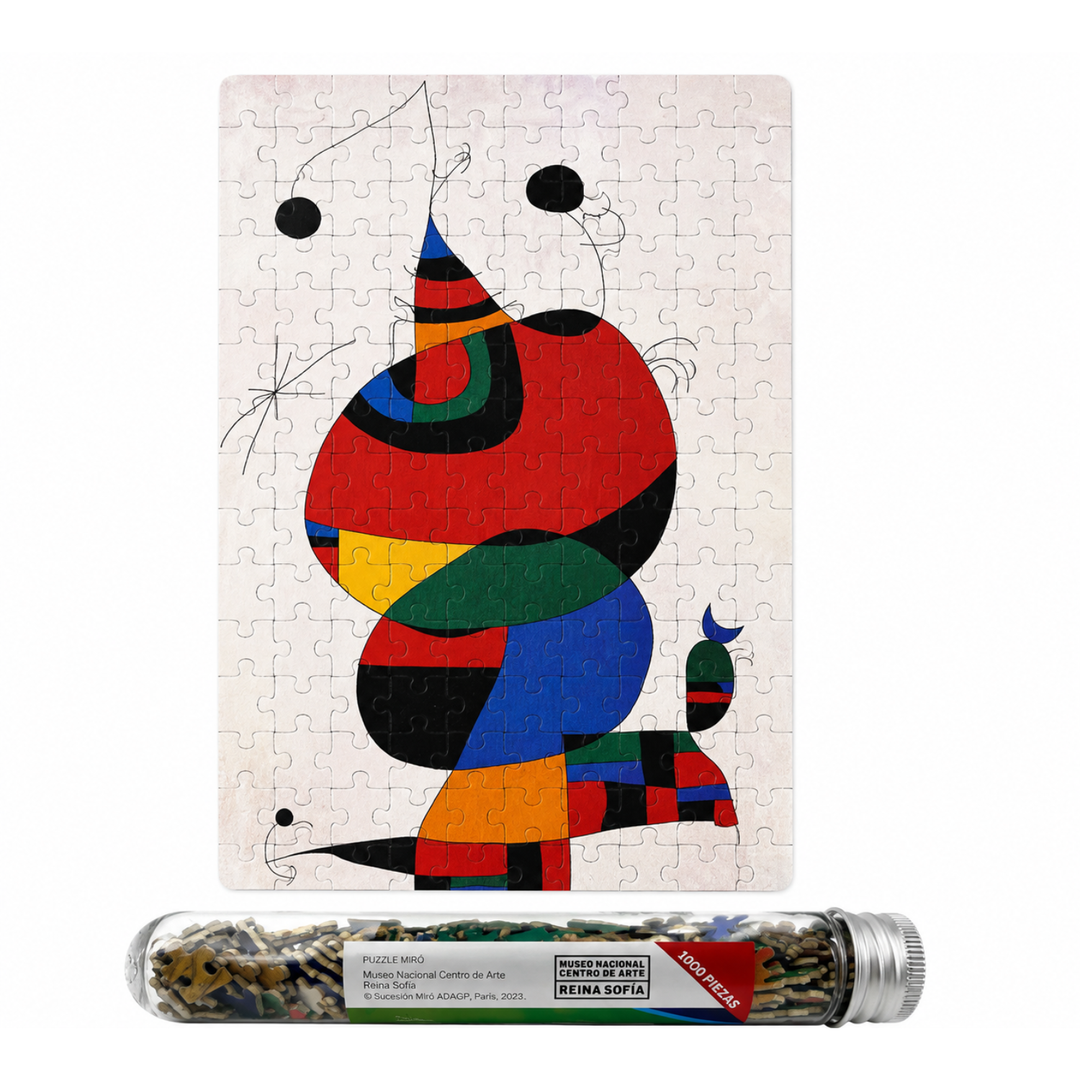 Micropuzzle  "Femme, oiseau, étoile (Homenatge a Pablo Picasso)"
