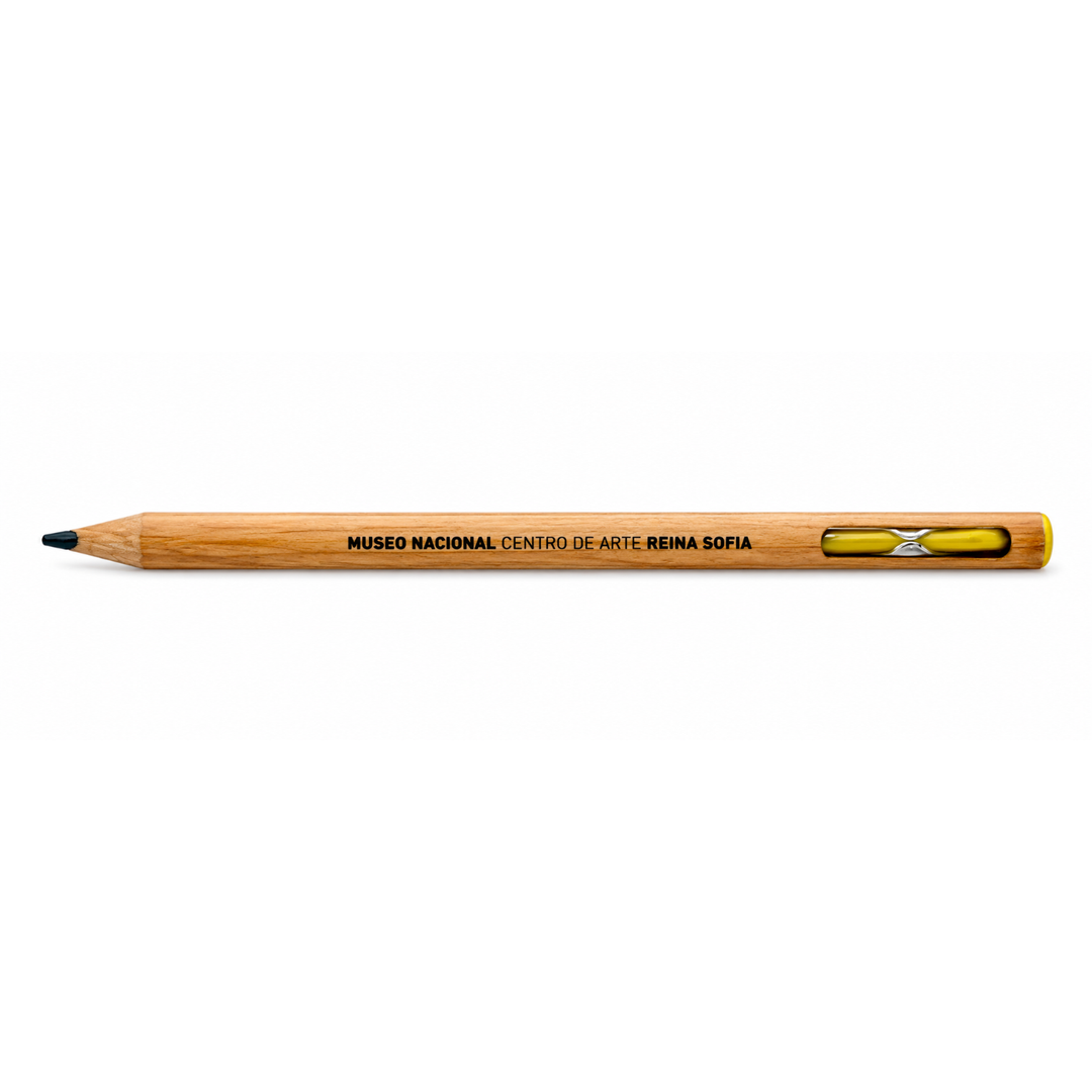 Reina Sofía logo hourglass pencil