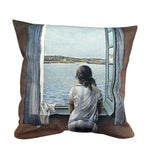 Load image into Gallery viewer, Cushion cover "Figura en una finestra (Figure at the Window)"