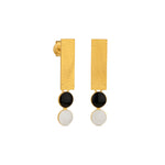 Load image into Gallery viewer, Black and white earrings "Somni"
