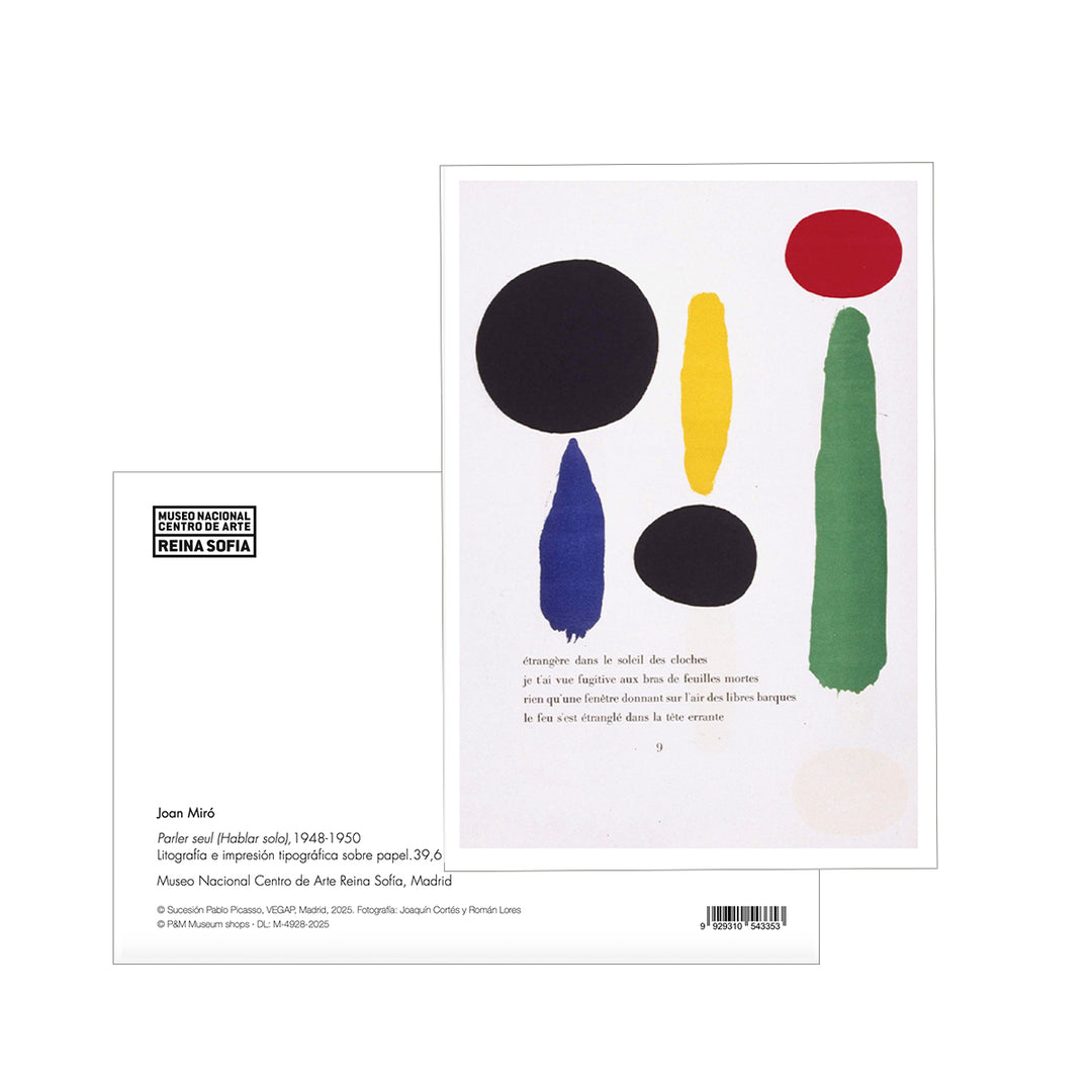 Postal "Parler seul (Hablar solo)"