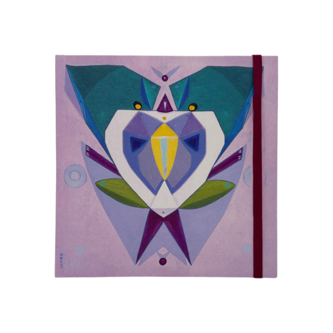 "Selvatro" 15 x 15 hardcover notebook with elastic band