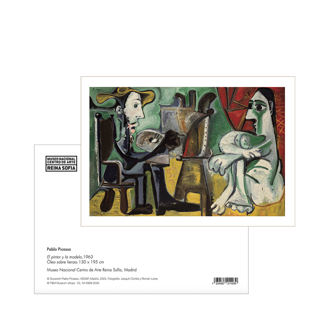 Postcard "El pintor y la modelo (Painter and Model)"