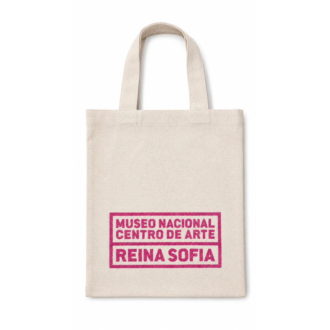 Bolsa pequeña logotipo terciopelo Museo Reina Sofía