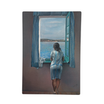 Load image into Gallery viewer, "Figura en una finestra (Figure at the window)" mousepad